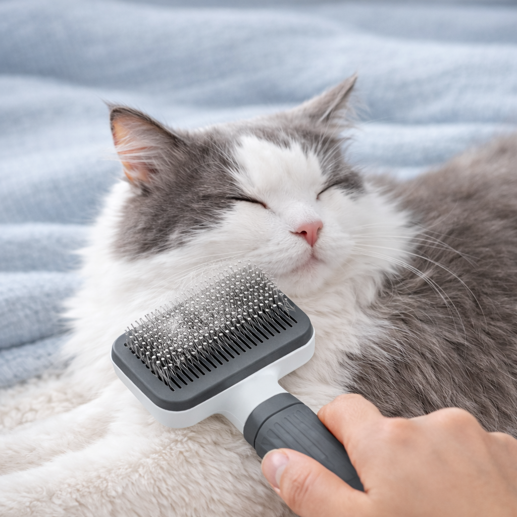 Self-Cleaning Pet Grooming Brush